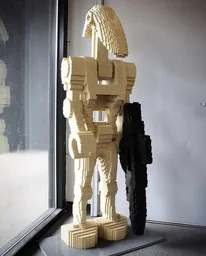 Minifigure Battle Droid Sculpture & Gun