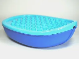 Duplo Boat Hull Unitary 7 x 12 with Medium Azure Top (15576 / 15575)