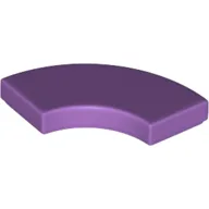 Tile 2 x 2 Curved, Macaroni / Medium Lavender