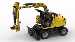 Cat m 317 f excavator in 1:16 scale technic style