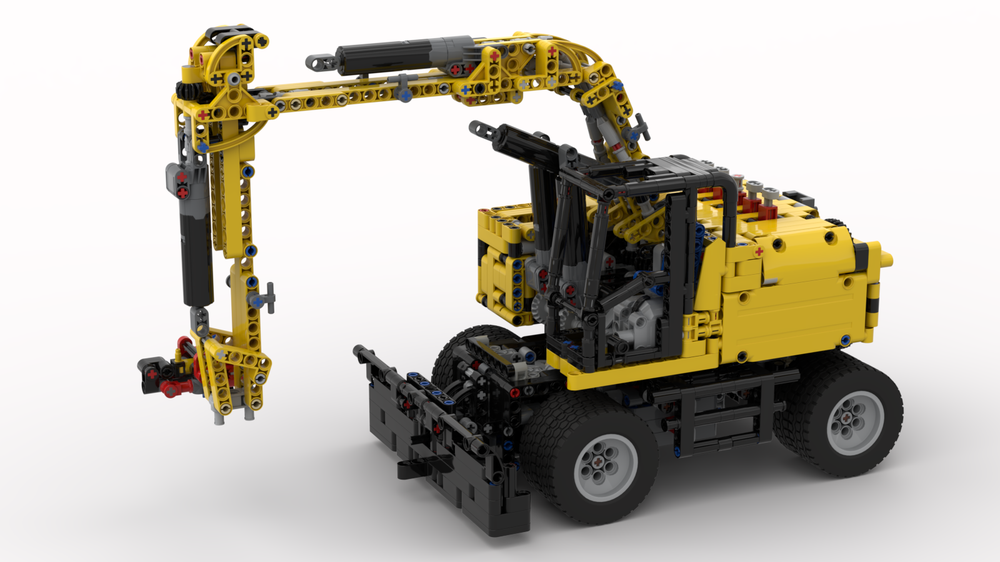 Lego Cat m 317 f excavator in 1:16 scale technic style