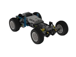 Clean 4 Wheel Car or SUV Chassis with Suspension