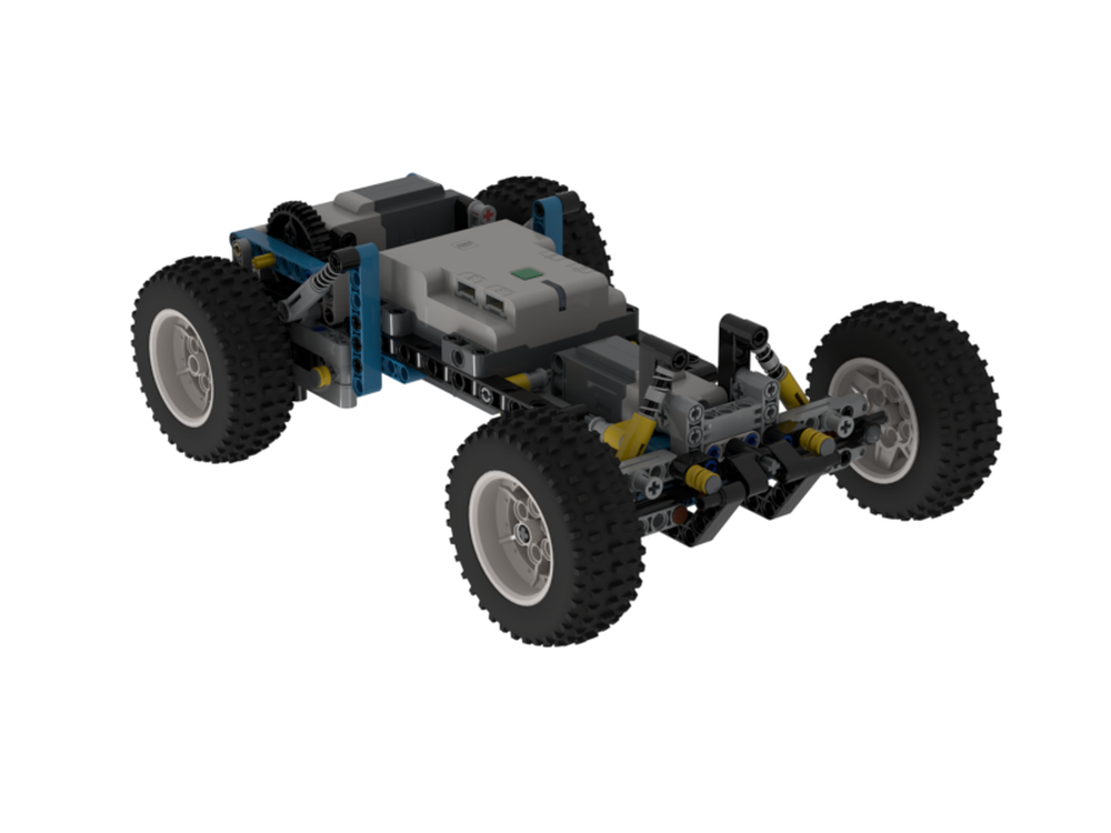 Lego Clean 4 Wheel Car or SUV Chassis with Suspension