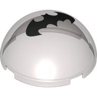 Lego Dome Hemisphere 4 x 4 with Batman Print