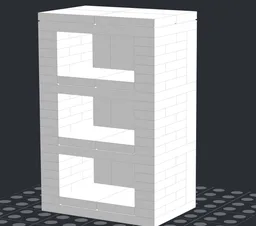 Plain Bookshelf - Compatible with Lego Books!