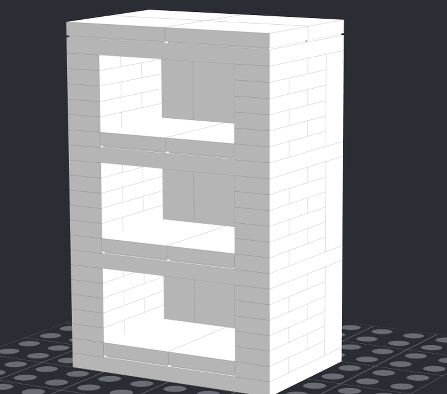 Lego Plain Bookshelf - Compatible with Lego Books!