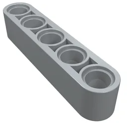 Technic Beam 1 x 5 Thick / Light Bluish Gray