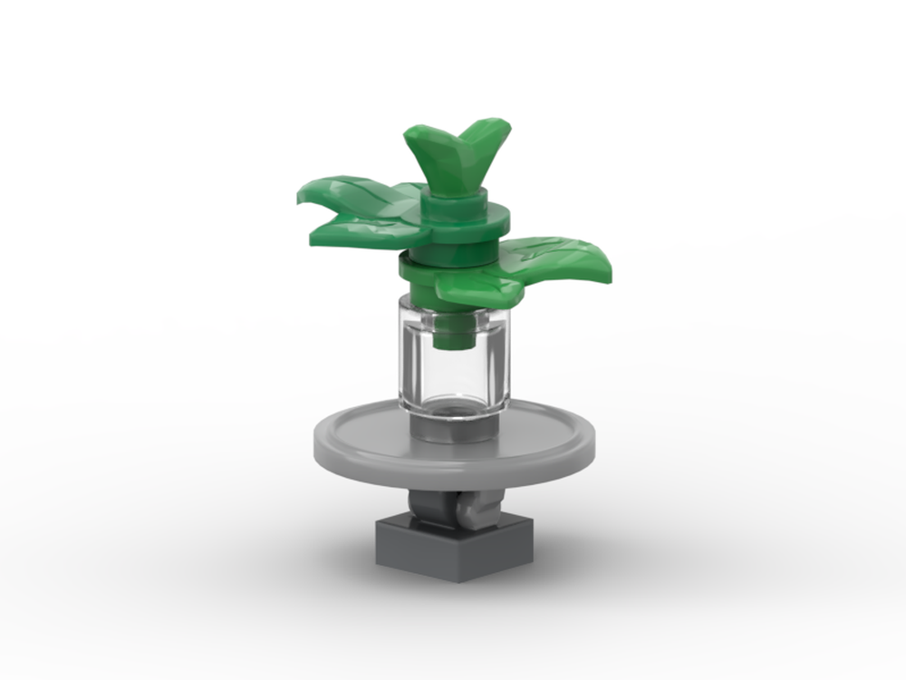 Lego Plant & Table - Minifig Scaled