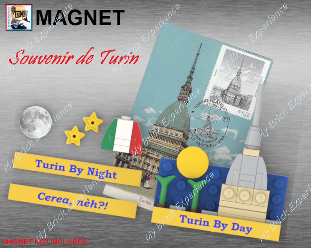 Lego MAGNET Souvenir de Turin