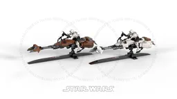 Imperial 74-Z speeder bike white & brown version
