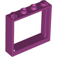 Window 1 x 4 x 3 without Shutter Tabs / Magenta