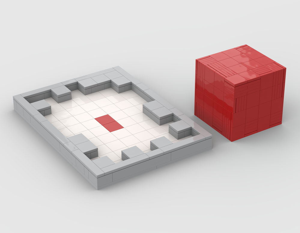 Lego Cube Puzzle #1 - Red