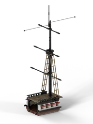 21322 MOD, Black Seas Barracuda extension with 3rd mast