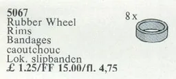 Rubber Wheel Rims, Grey