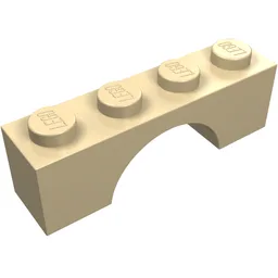 Brick Arch 1 x 4 / Tan