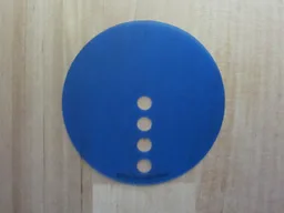 Science & Technology Panel - Circle Small / Trans-Dark Blue
