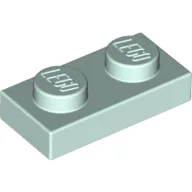 Plate 1 x 2 / Light Aqua