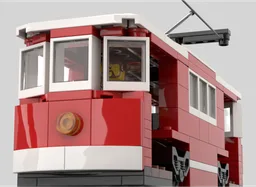 classic red trolley