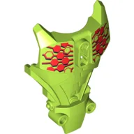 Large Figure Torso Cover, Armor with Red Hexagons Print (Breez) / Lime
