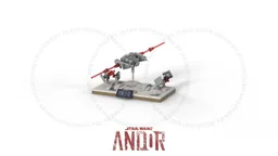 Micro Diorama : ANDOR series Episode 11 - Haulcraft vs T.I.E Fighters