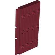 Lego Door 1 x 5 x 7 1/2 Stockade / Dark Red