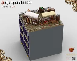 D4 Castle Hohengeroldseck - Market stall in the courtyard (Castle Part 1)