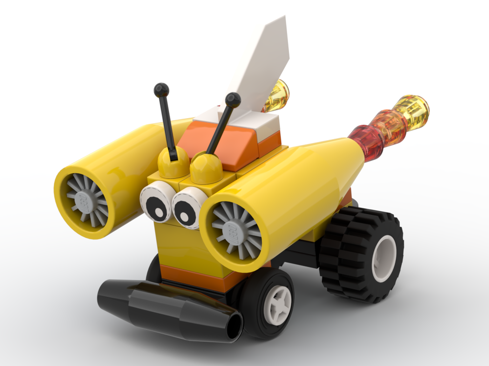 Lego Jet Snail Pulling Tractor