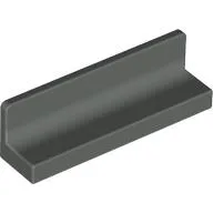 Panel 1 x 4 x 1 with Rounded Corners [Thick Wall] / Dark Gray