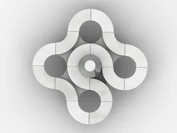 Spinning Top #07 Geometric - Silver