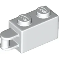 Brick Special 1 x 2 with Vertical Closed Handle on Edge / White