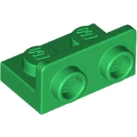 Bracket 1 x 2 - 1 x 2 Inverted / Green
