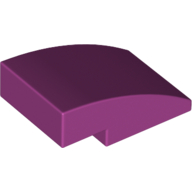 Lego Brick Curved 3 x 2 No Studs / Magenta