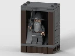 gandalf minifigure dol guldur display stand