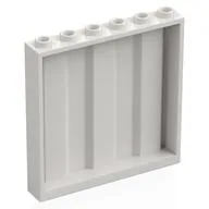 Panel 1 x 6 x 5 [Vertical Corrugated] / White