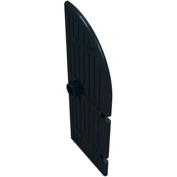 Door, Gate 1 x 3 x 6 Curved Top / Black