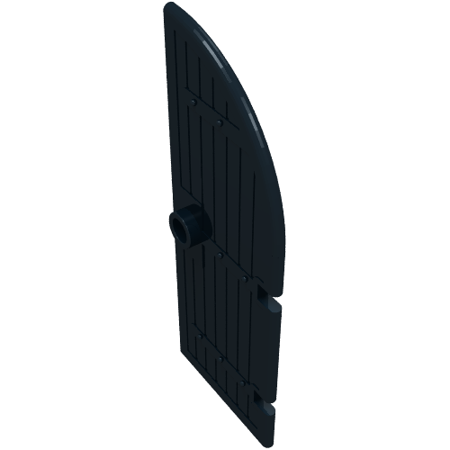 Lego Door, Gate 1 x 3 x 6 Curved Top / Black