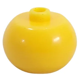 Pen Bead, Round Orb / Yellow