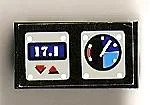 Hinge Brick 1 x 2 Base with 17.1 Display and Gauge Pattern (Sticker) - Set 8223