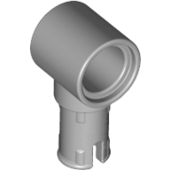 Lego Technic Pin Connector Hub with 1 Pin with Friction Ridges Lengthwise / Light Bluish Gray