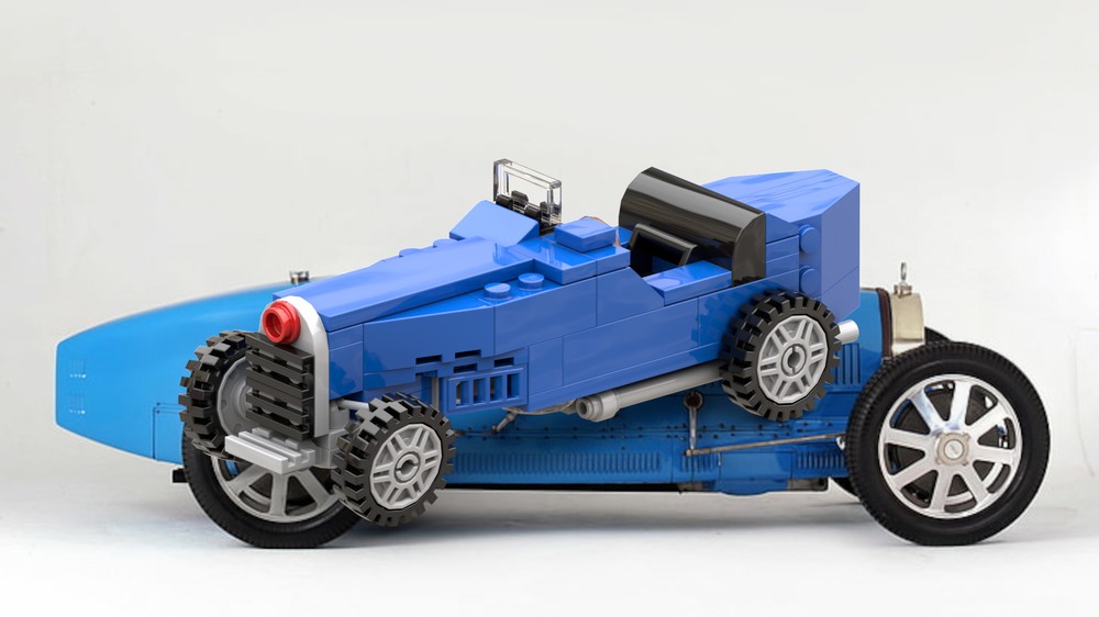 Lego Bugatti Type 35C (6 stud wide scale)