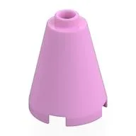 Cone 2 x 2 x 2, Open Stud / Bright Pink