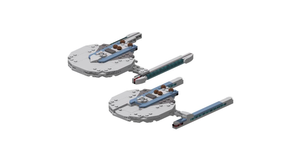 Lego Centaur-Class Starship and Refit, Smooth Edition