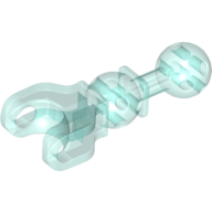 Lego Large Figure Skeletal, Limb, 5L with Ball Joint on Axle and Ball Socket / Trans-Light Blue