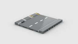 MILS with Lego City Road Plates for Corner Garage right side