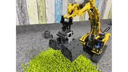 Technic Excavator Clamshell Bucket PF Powered