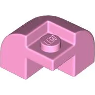 Brick Round, Curved 2 x 2 x 1 1/3, Corner / Bright Pink