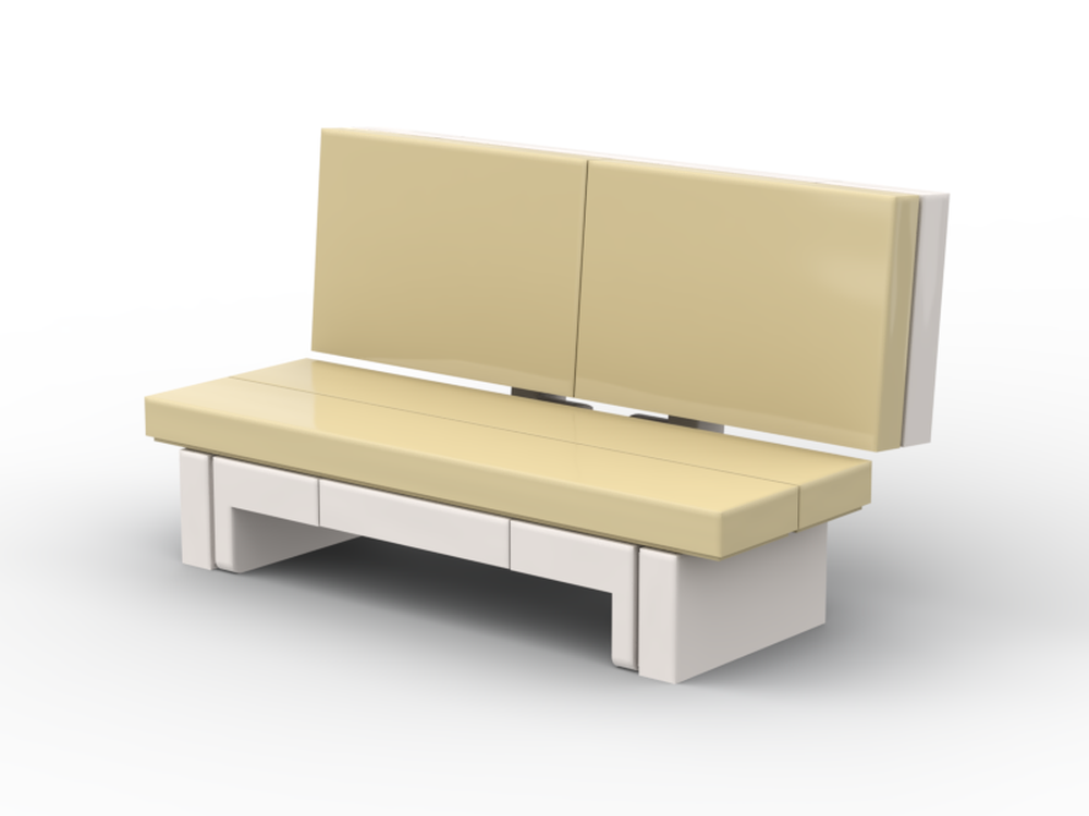 Lego Bench - Minifig Scaled
