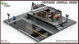 NEXTBrick System Road with Rail