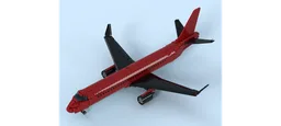 Embraer E-195 plane (Red)