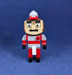 Lego THE Ohio State Brutus Buckeye Mini Mascot